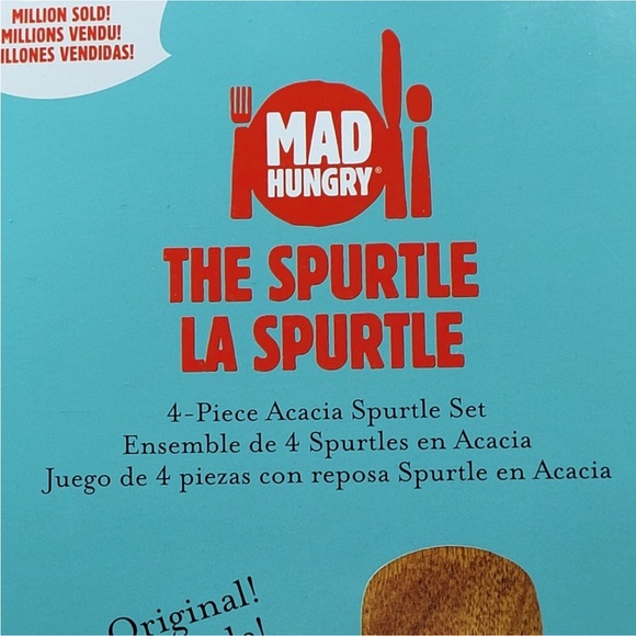 Acacia Wood 4 piece spurtle set - Picture 3 of 11